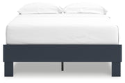 Simmenfort Full Platform Bed with Dresser in Navy Blue - PKG020623