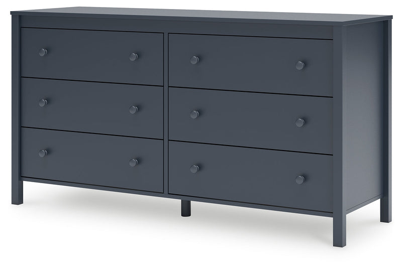 Simmenfort Full Platform Bed with Dresser in Navy Blue - PKG020623