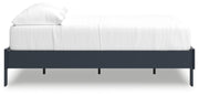 Simmenfort Full Platform Bed with Dresser in Navy Blue - PKG020623