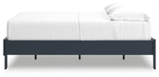 Simmenfort Full Platform Bed with Dresser in Navy Blue - PKG020623
