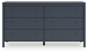 Simmenfort Full Platform Bed with Dresser in Navy Blue - PKG020623