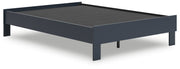 Simmenfort Navy Blue Full Platform Bed from Ashley - Luna Furniture
