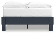 Simmenfort Navy Blue Full Platform Bed from Ashley - Luna Furniture