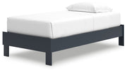 Simmenfort Navy Blue Twin Platform Bed from Ashley - Luna Furniture