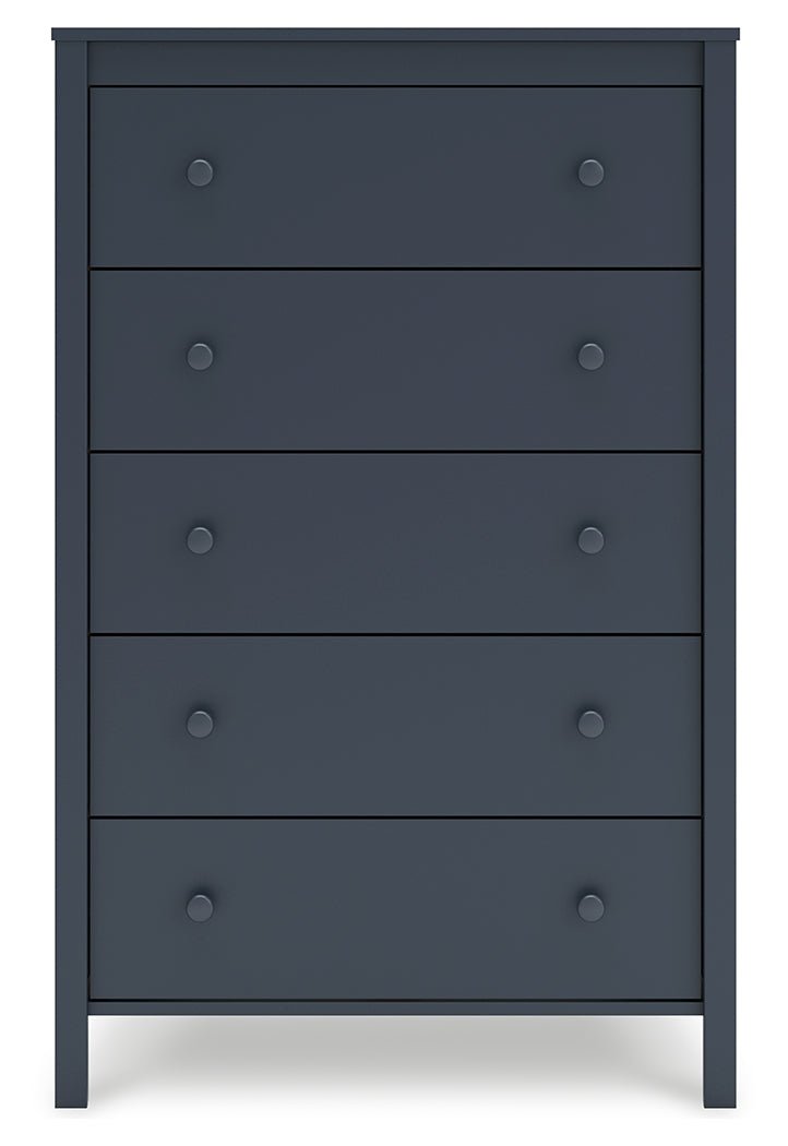 Simmenfort Navy Blue Youth Bookcase Storage Bedroom Set - Gate FurnitureYouth Bedroom Set