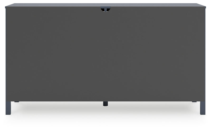 Simmenfort Twin Panel Headboard with Dresser in Navy Blue - PKG020602