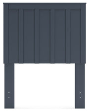 Simmenfort Twin Panel Headboard with Nightstand in Navy Blue - PKG020608
