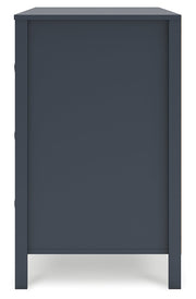 Simmenfort Twin Platform Bed with Dresser and Nightstand in Navy Blue - PKG020619