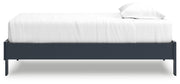 Simmenfort Twin Platform Bed with Dresser in Navy Blue - PKG020616
