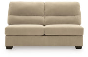 SimpleJoy 3-Piece Sectional and Ottoman - 24203U3