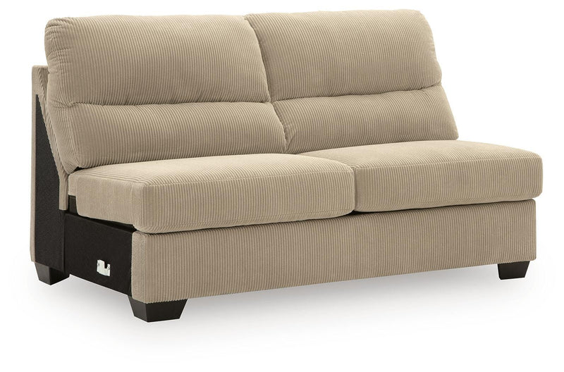 SimpleJoy 3-Piece Sectional and Ottoman - 24203U3