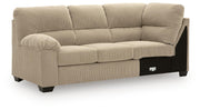SimpleJoy 3-Piece Sectional and Ottoman - 24203U3