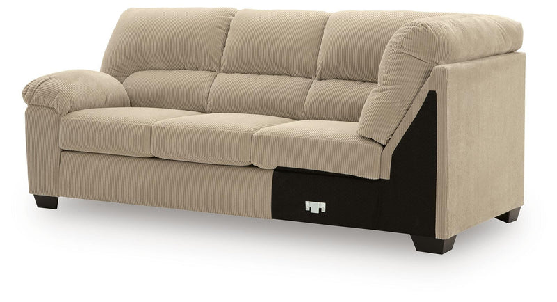 SimpleJoy 3-Piece Sectional and Ottoman - 24203U3