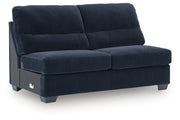 SimpleJoy Navy Armless Loveseat - 2420534