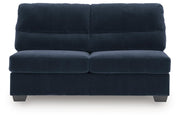 SimpleJoy Navy Armless Loveseat - 2420534