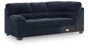 SimpleJoy Navy Left-Arm Facing Sofa with Corner Wedge - 2420548