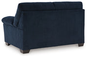 SimpleJoy Navy Loveseat - Gate FurnitureLoveseat