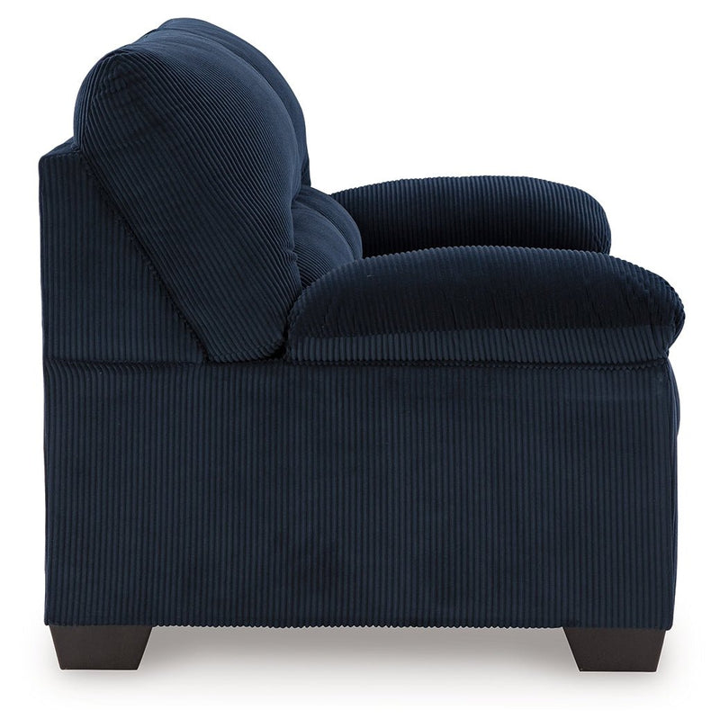 SimpleJoy Navy Loveseat - Gate FurnitureLoveseat