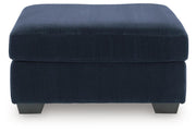 SimpleJoy Navy Oversized Accent Ottoman - 2420508