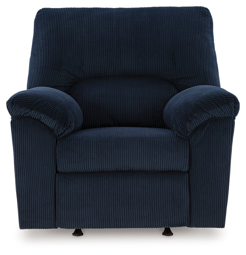 SimpleJoy Navy Recliner - Gate FurnitureRecliner Chair