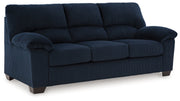 SimpleJoy Navy Sofa - Gate FurnitureSofa