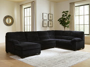 SimpleJoy Onyx 3-Piece Sectional with Chaise - 24204S1