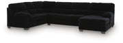 SimpleJoy Onyx 3-Piece Sectional with Chaise - 24204S2