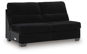 SimpleJoy Onyx Armless Loveseat - 2420434