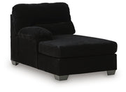 SimpleJoy Onyx Left-Arm Facing Corner Chaise - 2420416