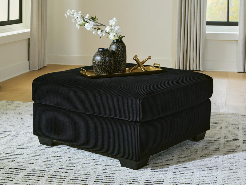 SimpleJoy Onyx Oversized Accent Ottoman - 2420408