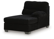 SimpleJoy Onyx Right-Arm Facing Corner Chaise - 2420417