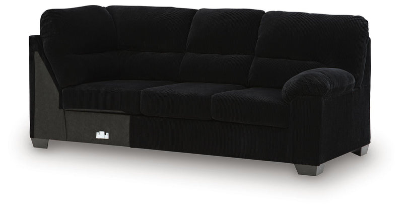 SimpleJoy Onyx Right-Arm Facing Sofa with Corner Wedge - 2420449