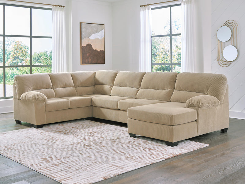 SimpleJoy Sand 3-Piece Sectional with Chaise - 24203S2