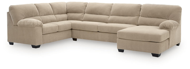 SimpleJoy Sand 3-Piece Sectional with Chaise - 24203S2
