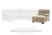 SimpleJoy Sand Right-Arm Facing Corner Chaise - 2420317