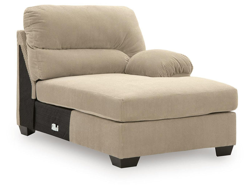 SimpleJoy Sand Right-Arm Facing Corner Chaise - 2420317