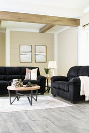 SimpleJoy Sofa and Loveseat in Onyx from Ashley - Luna Furniture
