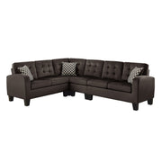 Sinclair Chocolate Reversible Sectional - Gate FurnitureSectional