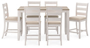 Skempton Counter Height Dining Table and Bar Stools (Set of 7) - Gate FurnitureCounter Height Table