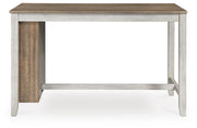 Skempton Two-tone Counter Height Dining Table and 6 Barstools - D394D8