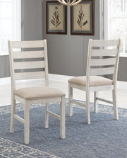 Skempton White/Light Brown Dining Chair (Set of 2) - D394-01X2