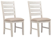 Skempton White/Light Brown Dining Chair (Set of 2) - D394-01X2