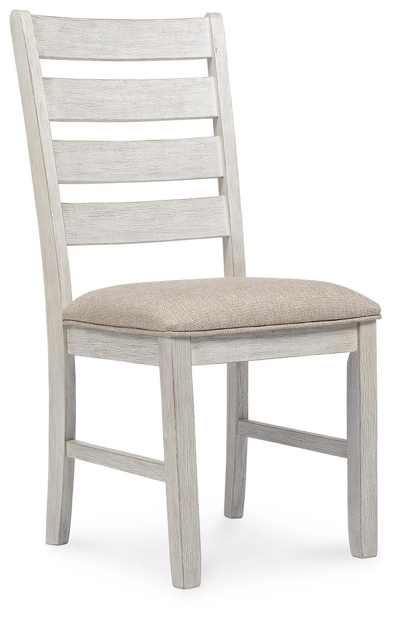 Skempton White/Light Brown Dining Chair (Set of 2) - D394-01X2