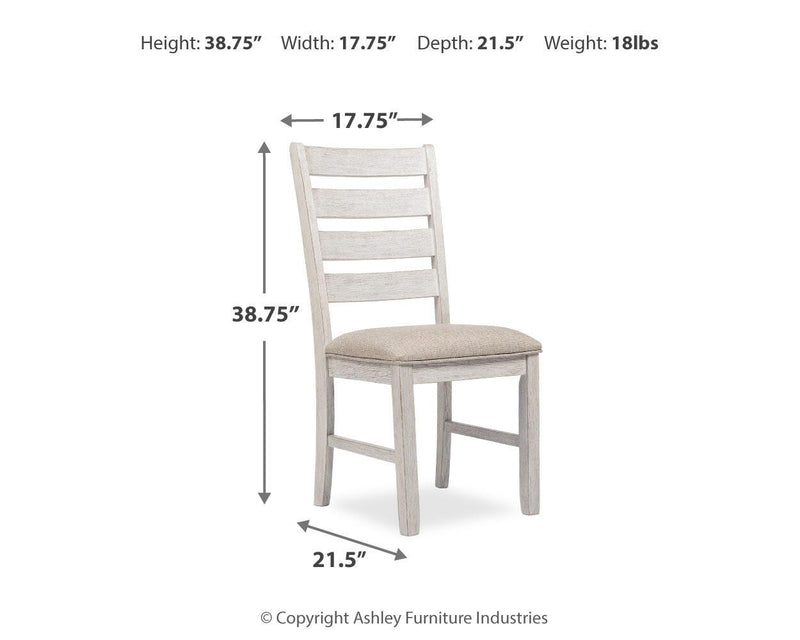 Skempton White/Light Brown Dining Chair (Set of 2) - D394-01X2