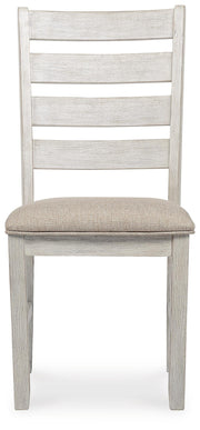 Skempton White/Light Brown Dining Chair (Set of 2) - D394-01X2