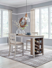 Skempton White/Light Brown 3 - Piece Counter Height Set - Gate FurnitureCounter Height Set