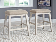 Skempton White/Light Brown 5 - Piece Counter Height Set w/ Stools - Gate FurnitureCounter Height Set