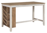 Skempton White/Light Brown 5 - Piece Counter Height Set w/ Stools - Gate FurnitureCounter Height Set