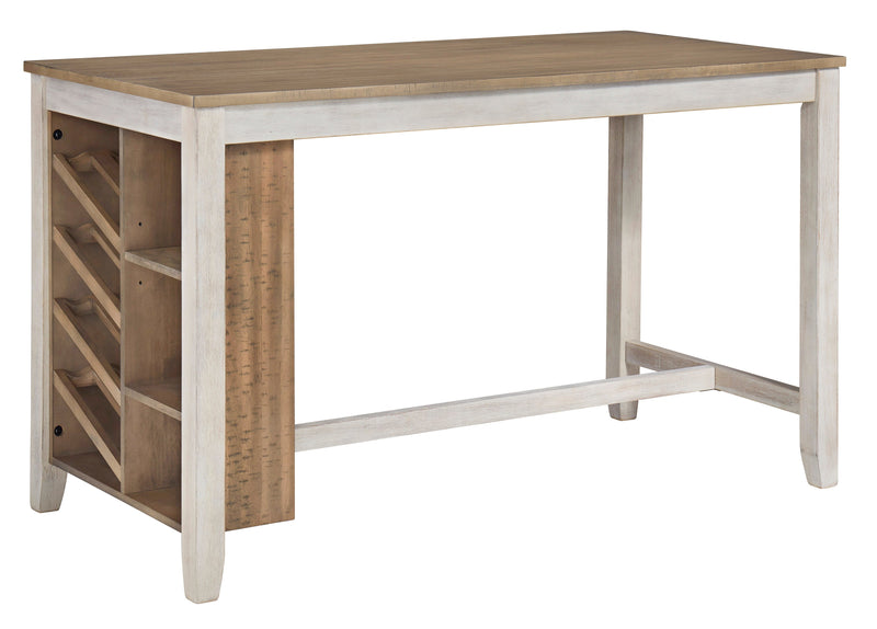 Skempton White/Light Brown 5 - Piece Counter Height Set w/ Stools - Gate FurnitureCounter Height Set