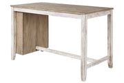 Skempton White/Light Brown Counter Height Dining Table - Gate FurnitureCounter Height Table